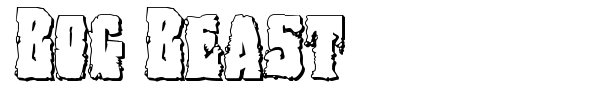 Bog Beast font preview