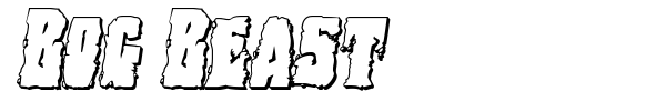 Bog Beast font preview