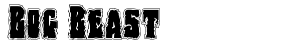 Bog Beast font preview