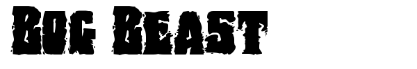 Bog Beast font preview