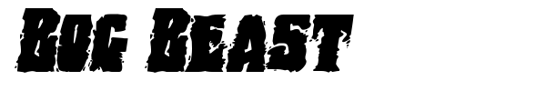 Bog Beast font preview