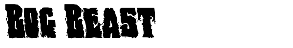 Bog Beast font preview