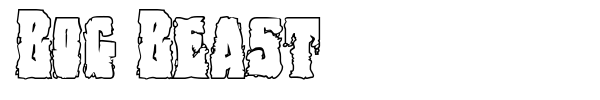 Bog Beast font preview