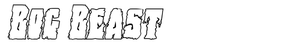 Bog Beast font preview