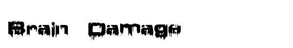 Brain Damage font