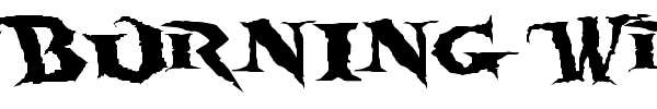 Burning Wrath font