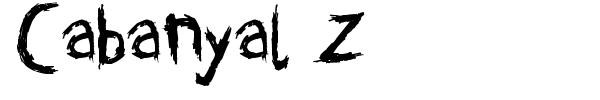 Cabanyal Z font