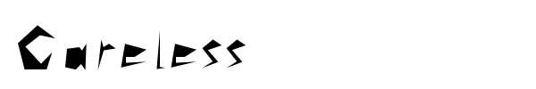 Careless font