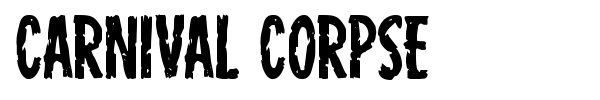 Carnival Corpse font preview