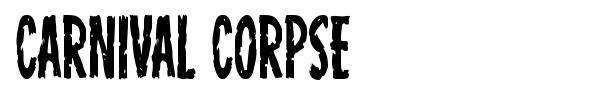 Carnival Corpse font preview
