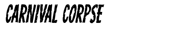Carnival Corpse font preview