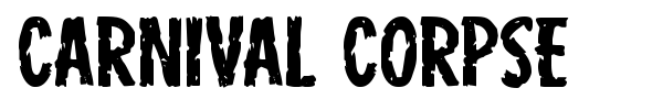 Carnival Corpse font preview