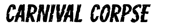Carnival Corpse font preview