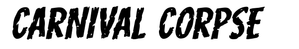 Carnival Corpse font preview
