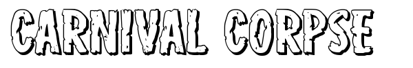 Carnival Corpse font preview
