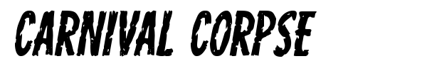 Carnival Corpse font preview