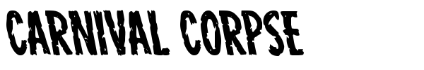 Carnival Corpse font preview