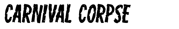 Carnival Corpse font preview