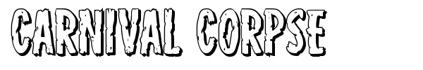 Carnival Corpse font preview