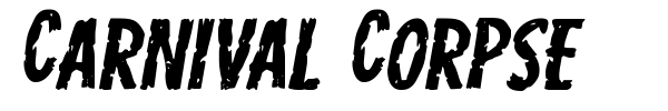 Carnival Corpse font preview