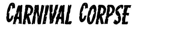 Carnival Corpse font preview