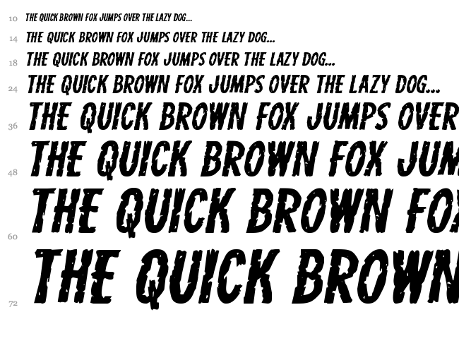 Carnival Corpse font waterfall