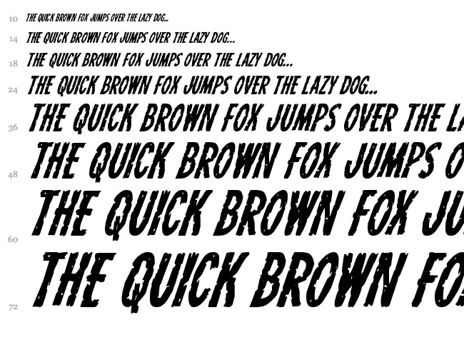 Carnival Corpse font waterfall