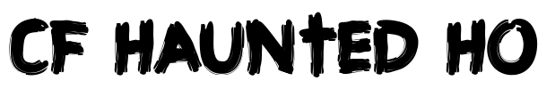 CF Haunted House font