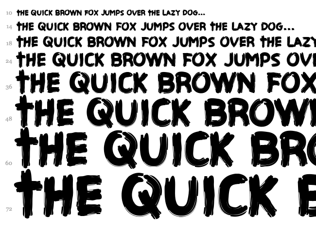 CF Haunted House font waterfall