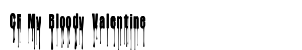 CF My Bloody Valentine font