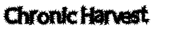 Chronic Harvest font