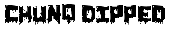 Chunq Dipped font