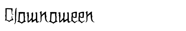 Clownoween font