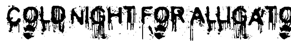 Cold Night for Alligators font