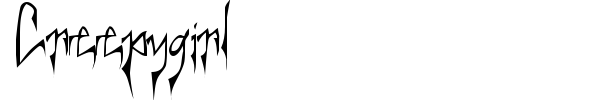 Creepygirl font