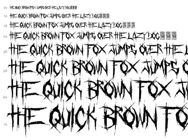 Crucifixion font waterfall
