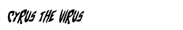Cyrus the Virus font preview