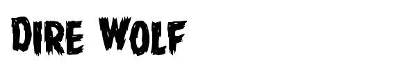 Dire Wolf font
