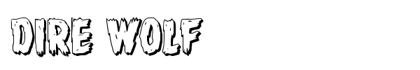 Dire Wolf font preview