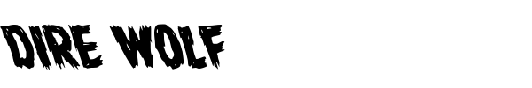 Dire Wolf font preview