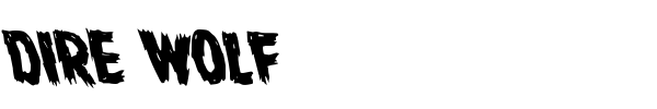 Dire Wolf font preview