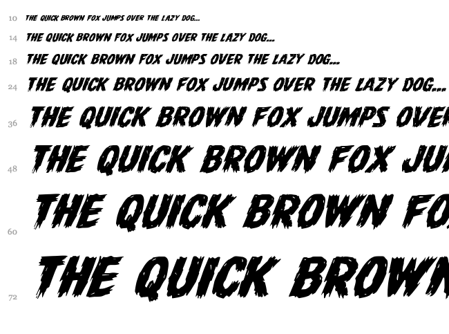 Dire Wolf font waterfall