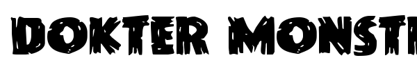 Dokter Monstro font preview