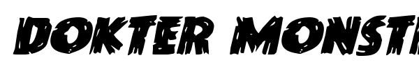 Dokter Monstro font preview
