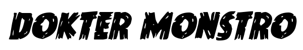 Dokter Monstro font preview