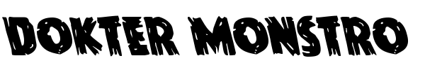 Dokter Monstro font preview
