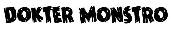 Dokter Monstro font preview