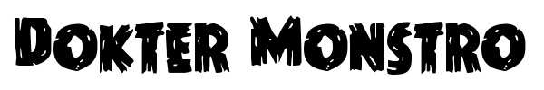 Dokter Monstro font preview
