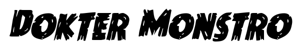 Dokter Monstro font preview