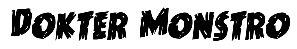 Dokter Monstro font preview